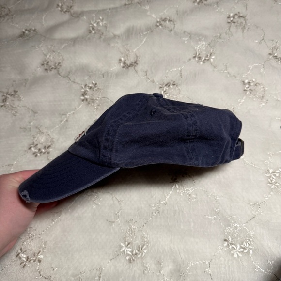 Vintage Y2K American Flag Patch Hat – Distressed Navy Baseball Cap (DPC Brand) - Picture 7 of 8